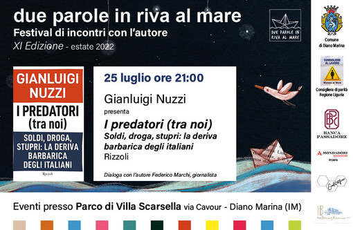 Diano Marina: lunedì Gianluigi Nuzzi ospite del sesto appuntamento di “Due parole in riva al mare”