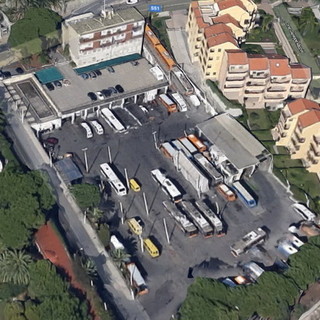 Il deposito della Riviera Trasporti a San Martino