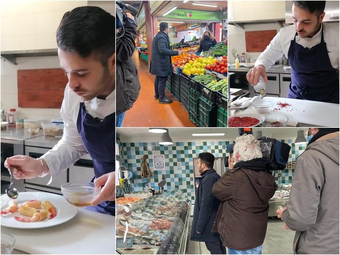 Le riprese a Ventimiglia