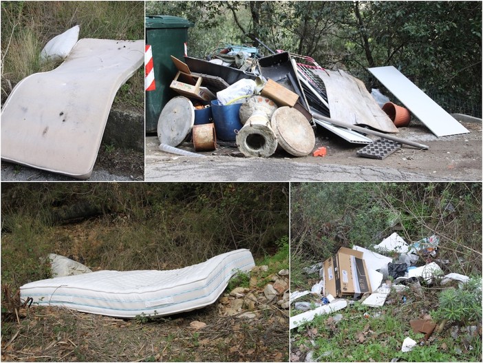 I rifiuti abbandonati in Valle Armea e a Bussana I rifiuti abbandonati in Valle Armea e a Bussana