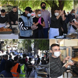 Le immagini del pranzo a Ventimiglia Le immagini del pranzo a Ventimiglia