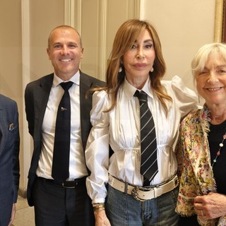 Sanremo: mostra su Mike Bongiorno all'Ariston, oggi Daniela Zuccoli ha incontrato l'Assessore Sindoni (Foto)