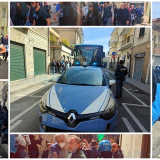 Tutto pronto per il derby: tifosi della Sanremese arrivati al 'Ciccione', nessuno scontro con i rivali (Foto e Video)