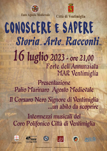 Ventimiglia: questa sera l'Ente Agosto Medievale presenta il dipinto 'Palio Marinaro' Ventimiglia: questa sera l'Ente Agosto Medievale presenta il dipinto 'Palio Marinaro'