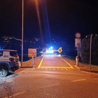 L'elicottero a Bordighera