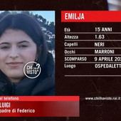 15enne di Ospedaletti non da più notizie di sè da diverse ore: ieri l'appello lanciato a 'Chi l'ha visto?' 15enne di Ospedaletti non da più notizie di sè da diverse ore: ieri l'appello lanciato a 'Chi l'ha visto?'