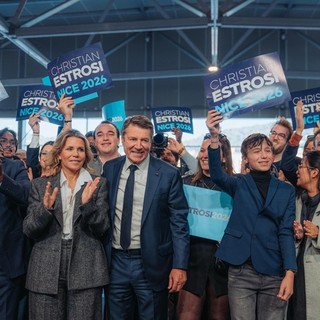 La manifestazione di avvio della campagna elettorale di Christian Estrosi