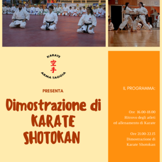 Da pomeriggio a sera: in piazza Chierotti un sabato di sport con l'associazione Karate Arma Taggia