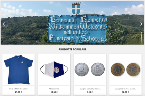 Online da oggi l'e-shop ufficiale del Principato di Seborga: si possono acquistare anche i 'luigini' Online da oggi l'e-shop ufficiale del Principato di Seborga: si possono acquistare anche i 'luigini'