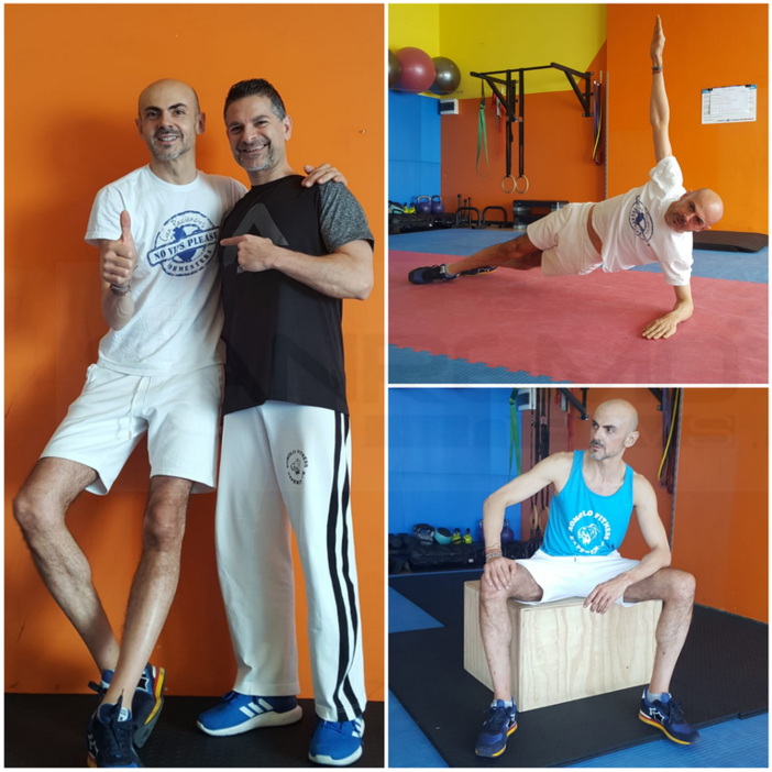 Sanremo: in tenuta sportiva il noto wedding planner Enzo Miccio, da tre anni alla Romolo fitness (Foto)