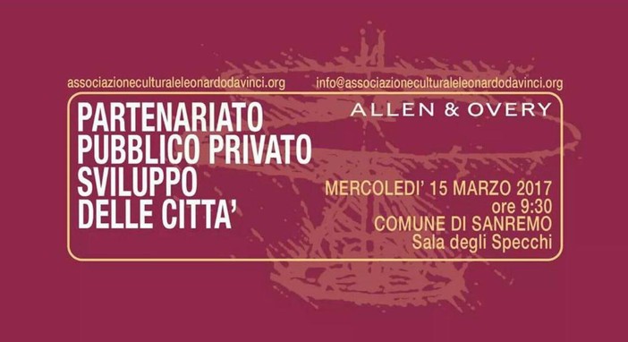 Partenariato tra pubblico e privato: il 15 marzo prossimo un evento organizzato dalla 'Leonardo Da Vinci'