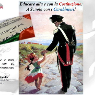Imperia: al via il nuovo progetto dell’Arma dei Carabinieri nelle scuole “Educare alla e con la Costituzione”