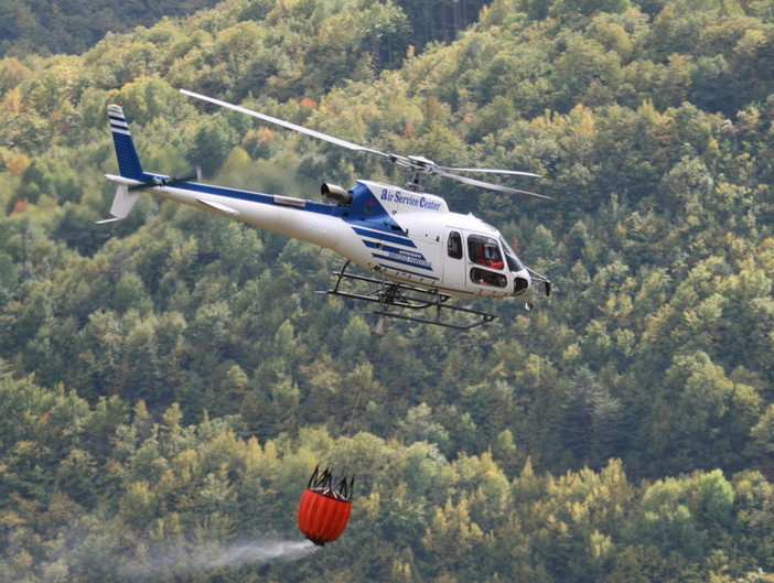 Imperia: incendio boschivo in atto a Moltedo, fiamme vicino alle case