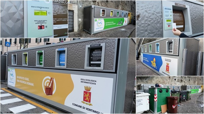 Ventimiglia, al via il nuovo servizio di raccolta differenziata. I cittadini: "Le ecoisole informatizzate non funzionano" (Foto e video)