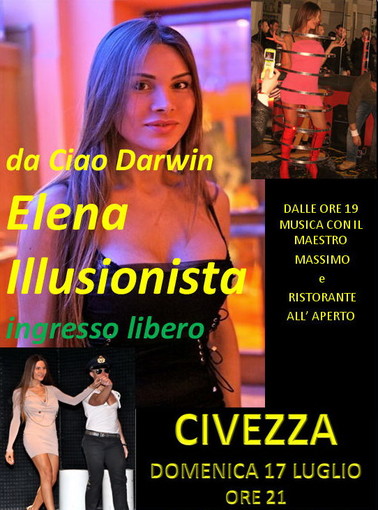 Civezza: domenica prossima nuovo appuntamento con l'illusionismo di Elena Civezza: domenica prossima nuovo appuntamento con l'illusionismo di Elena
