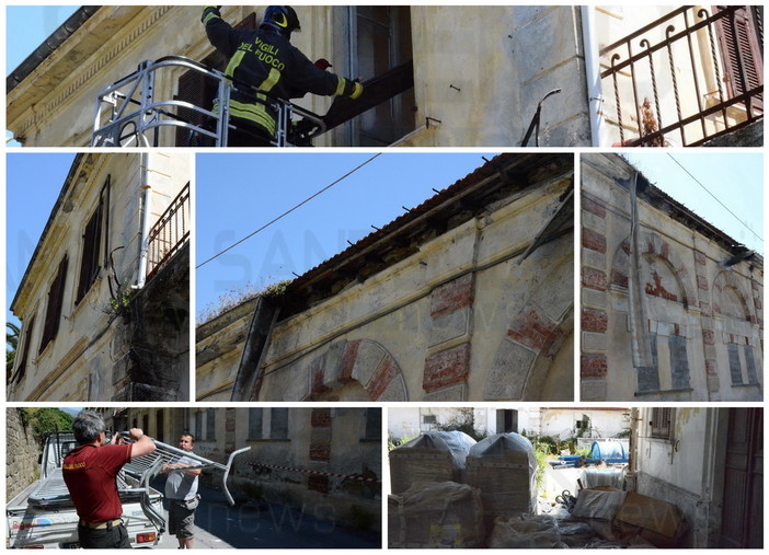 Sanremo: l'ex macello cade a pezzi in Valle Armea, oggi l'intervento dei VVF ma servono lavori urgenti