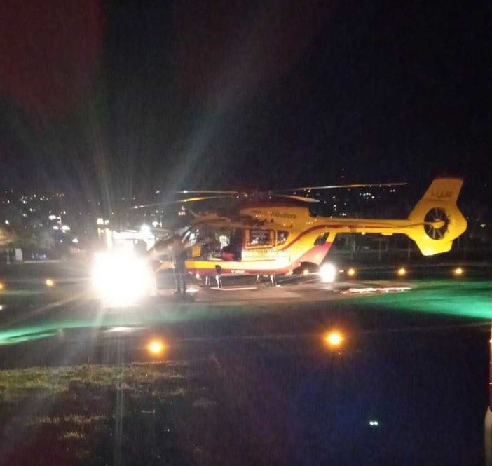 Bordighera: incidente questa mattina nella zona di Arziglia, 52enne in elicottero a Pietra Ligure
