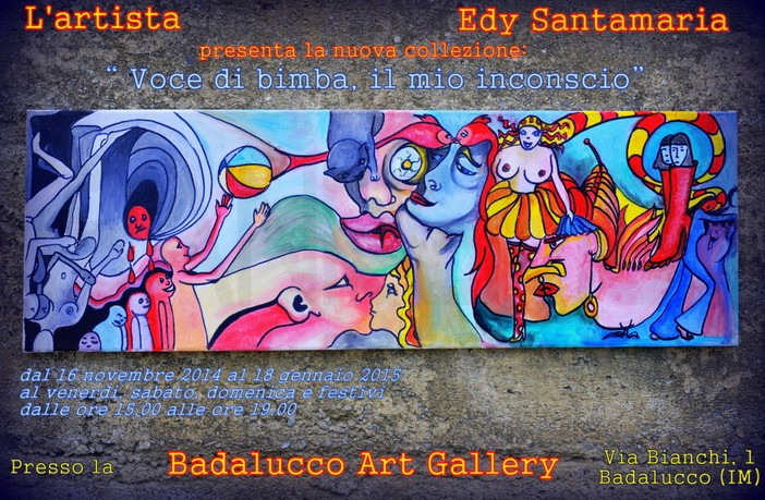 Badalucco: da domenica prossima la mostra personale di dipinti e ceramiche di Edy Santamaria Badalucco: da domenica prossima la mostra personale di dipinti e ceramiche di Edy Santamaria