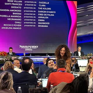 L'estrazione in sala stampa al Teatro Ariston