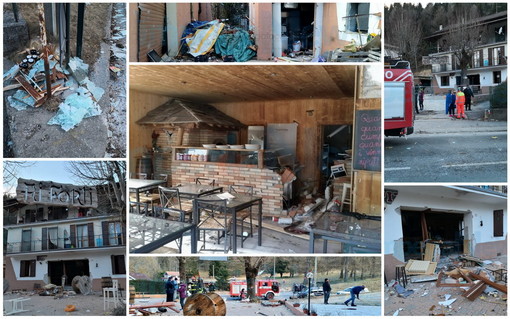 Colle di Nava: rimangono inagibili gli appartamenti sopra la pizzeria 'Ai Forti' dopo l'esplosione di ieri