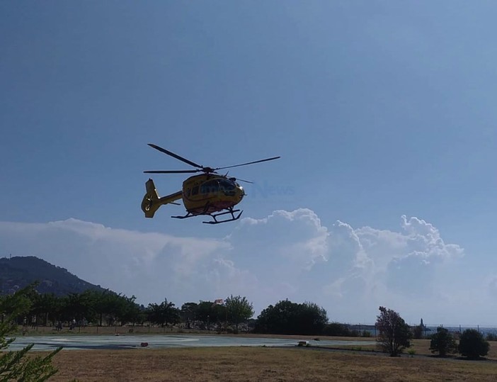 L'elisoccorso in azione a Imperia L'elisoccorso in azione a Imperia