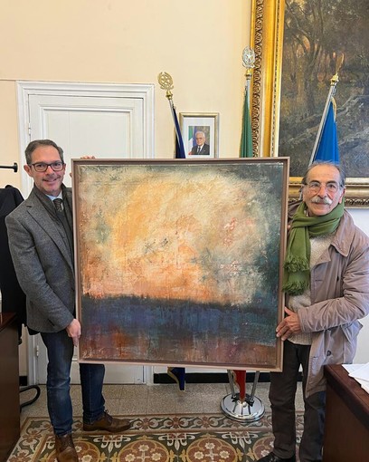 Bordighera, Enzo Consiglio dona alla città un’opera: “Elementi per un tramonto” Bordighera, Enzo Consiglio dona alla città un’opera: “Elementi per un tramonto”