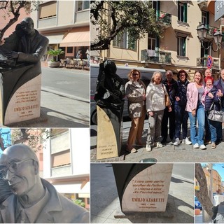 Ventimiglia, restauro concluso: torna come nuovo il monumento dedicato a Emilio Azaretti (Foto e video)