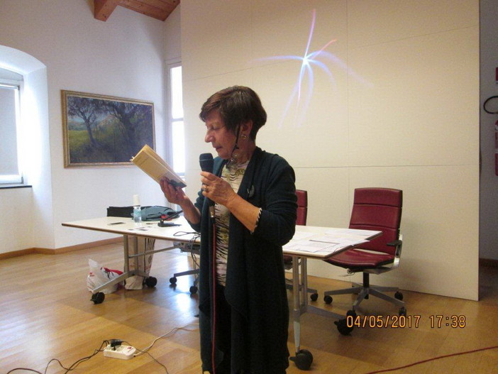 Ventimiglia: ieri alla Biblioteca Aprosiana la conferenza della psicologa torinese Emanuela Marangon Ventimiglia: ieri alla Biblioteca Aprosiana la conferenza della psicologa torinese Emanuela Marangon