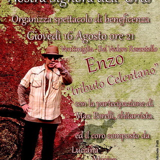 Ventimiglia: giovedì sera al Resentello appuntamento con Enzo ed il 'Tributo Celentano'