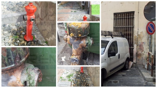 Sanremo: dopo i calcinacci caduti ecco gli idranti in condizioni pietose, Renzi cosa dirà dopo le dichiarazioni di Biancheri?