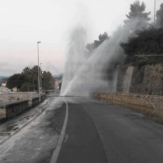 L'esplosione del tubo di questa mattina
