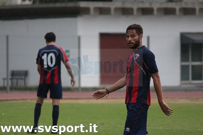L'ex Vado Ermes Scaburri a segno per l'Ospedaletti a Ceriale