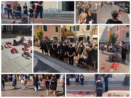 Imperia: 'Flash Mob' contro la violenza sulle donne, il toccante racconto della morte della ventimigliese Sharon Micheletti (Foto e Video)