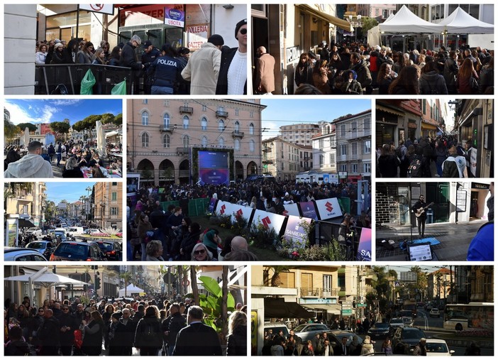 A Sanremo decine di migliaia di persone in centro per la finale: giro d'affari con un +30% rispetto al 2020 (Foto) A Sanremo decine di migliaia di persone in centro per la finale: giro d'affari con un +30% rispetto al 2020 (Foto)