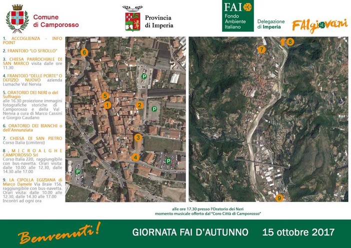 Camporosso: fino alle 18 residenti e turisti alla scoperta della cittadina per la giornata 'Fai d'Autunno' (Video)