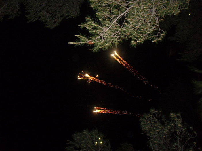 Bordighera: spettacolari fuochi d�artificio per il S.Ampelio