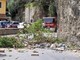 Badalucco: frana parete all'ingresso del paese, ferito uomo in auto "Mi è andata bene..." (Foto e video)