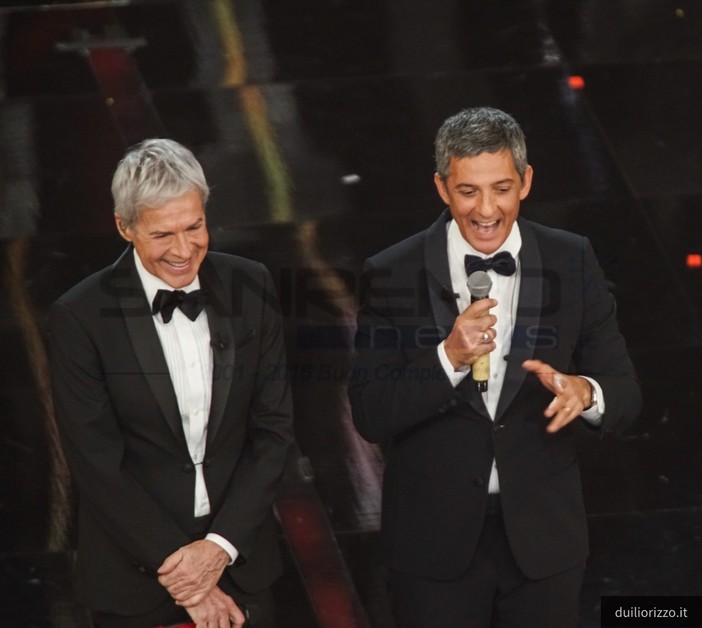 Fiorello con Claudio Baglioni al Festival 2018 Fiorello con Claudio Baglioni al Festival 2018