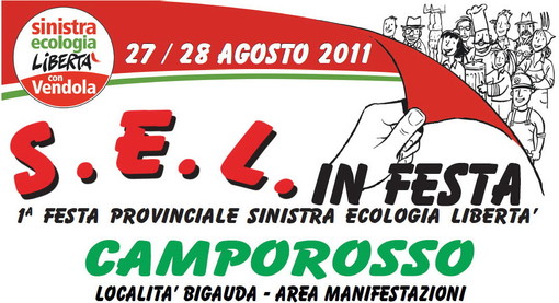 Imperia: alla festa provinciale di Sel di sabato iniziativa di sostegno dello sciopero generale della Cgil