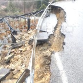 Maltempo sul Ponente: frana la SP 55 tra Ceriana e Bajardo, intervento della Provincia e strada transitabile (Foto)