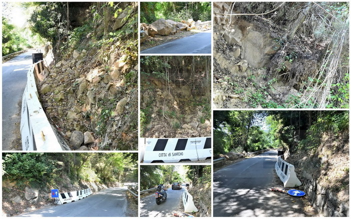 Sanremo: frana 'rabberciata' da un anno sulla strada verso San Romolo, la preoccupazione dei residenti (Foto) Sanremo: frana 'rabberciata' da un anno sulla strada verso San Romolo, la preoccupazione dei residenti (Foto)