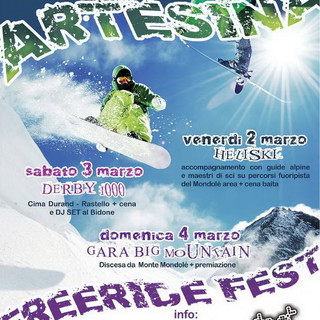 Artesina: da venerdì a domenica sulle nevi del Mondolè Ski sbarca il 'Freeride Fest'