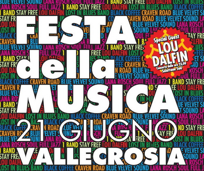 Vallecrosia: grande attesa per la 'Festa della Musica' del 21 giugno per celebrare il solstizio d'estate