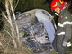 Soldano: finisce fuoristrada con l'auto ma riporta lievi ferite, intervento del 118 e dei VVF (Foto)