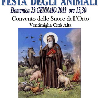 Ventimiglia: domenica prossima per Sant'Antonio Abate c'è la 'Festa degli Animali'