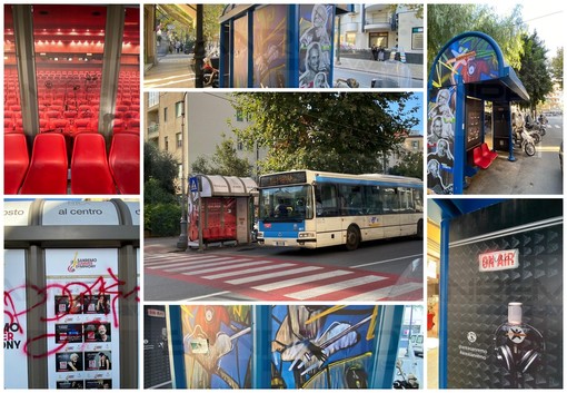 Sanremo: fermate dell’autobus sponsorizzate, un anno dopo graffiti e scritte dei vandali (Foto) Sanremo: fermate dell’autobus sponsorizzate, un anno dopo graffiti e scritte dei vandali (Foto)