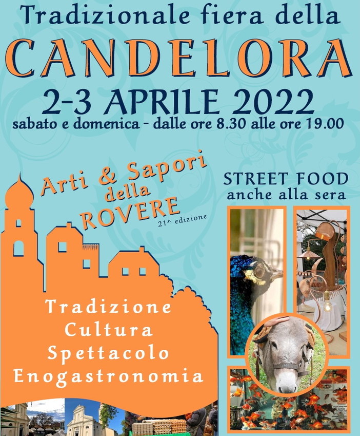 Appuntamento sabato 2 e domenica 3 aprile a San Bartolomeo al Mare: prende forma il programma della Fiera della Candelora Appuntamento sabato 2 e domenica 3 aprile a San Bartolomeo al Mare: prende forma il programma della Fiera della Candelora