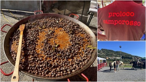 A Camporosso la Festa della lumaca della val Nervia, Gibelli: "E' stata un successo" (Foto)