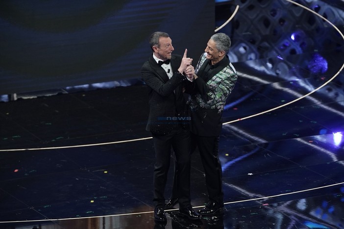 Fiorello con Amadeus all'ultimo Festival Fiorello con Amadeus all'ultimo Festival