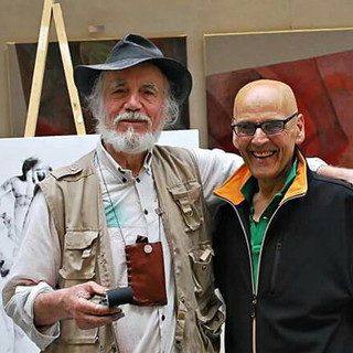 Bordighera: Francesco Mancini e Alberto Bomba i pittori che ogni sera danno spettacolo sul lungomare